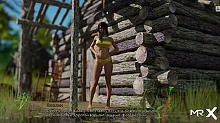 bikini girls tanning in the game