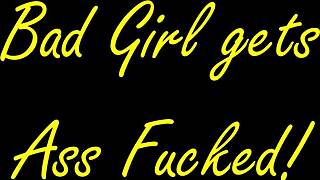 Bad Girl Takes Rough Doggystyle Ass Fucking With Hair Pulling