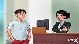 Summertime saga explores family values in episode 3 scene 42.