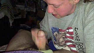 Blonde Lass Blows Cock And Swallows Cum