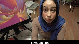 Pervarab features hot brunette hijab stepsister Dania Vegax in steamy action.