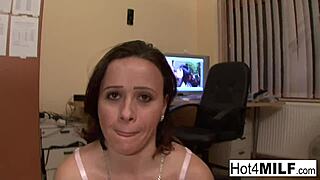 Watch Adrienn Ride That Cock! Brunette MILF Gets Fucked Deep In Ass