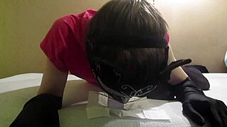 Femboy Enjoys Deepthroat and Anal with Dildo