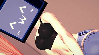 tv woman wants to ride a cock in her sportswear 😈