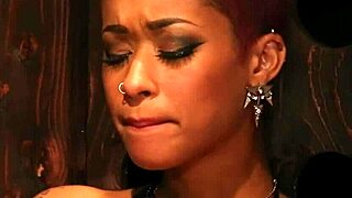 lezdom skin diamond says, use strapon to punish sub with spanking and oral