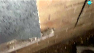 Street Whore Inserts Items Into Pussy On The Run