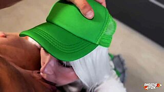 Blonde Barista In Shorts Offers Rough Fuck Hot Holes Instead Of Coffee Pov