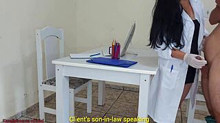 Doctor Jennyfer fixes erection issues during exam, shocking!