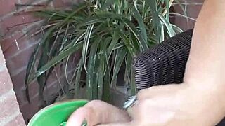 Playing with my feet pussy horny