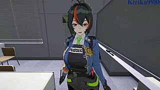 zhu yuan and grace howard in zenless zone zero pov hentai