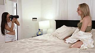 i'm the model teacher part 2 with celeste star and lily labeau, licking their pussies