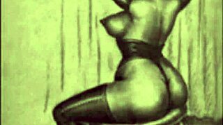 Vintage Erotic Cartoon Illustration