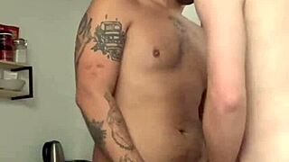 My new neighbor saw me through the window and asked if he could come over for some fun