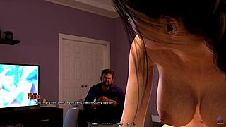 3D hentai of banging friend's hot mom while husband watches.