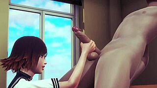 hentai uncensored sara uses hand and pussy for pleasure japanese asian manga anime game porn