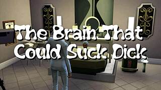 Emotional parody in Sims 4 with shemale nun in group scene