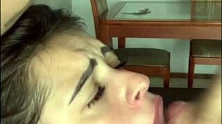 Boss's wife provokes plumber to fuck her pussy hard