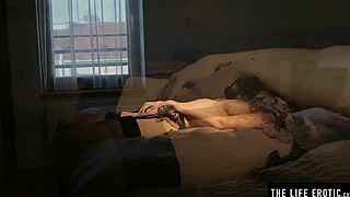 Natural Beauty's Big Tits Jiggle While Stroking Hairy Pussy!