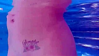 olivia enjoys some summer fun in the pool with her big tits and blonde hair