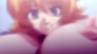 Taimanin Asagi faces humans in this hardcore hentai gangbang scene.