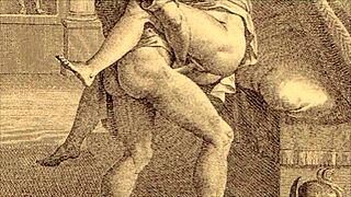 Vintage Erotic Cartoon Illustration