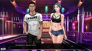 Rough hentai sex with licking and cum on big nipples in cartoon