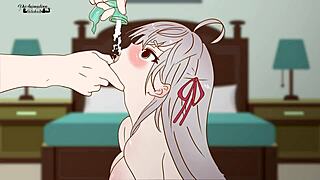 Alya Sucks Sperm From Speed Condom!