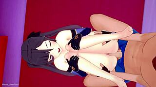 Mona Says She Wants to Get Fucked in Love Hotel in Genshin Impact Gameplay