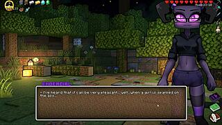 Femdom covers her face with hot cum in hornycraft parody!