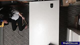 Thief Kylie Martin Gets Nailed By Lp Officer In The Office.