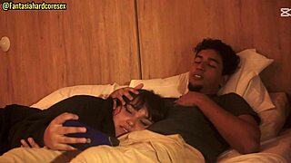 watching movie with stepsister, she blows me