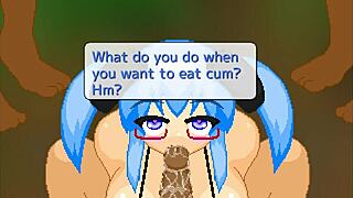 Pixel Town Akanemachi Sideshow Part 3 Features Bound Blowjob With Toys In Bondage Sex