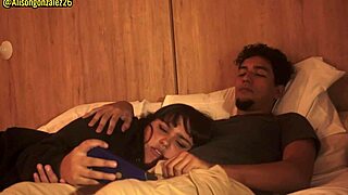 Sleepy Stepbrother, Let Me Lie On Your Legs But Don't Put Your Penis In My Mouth