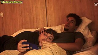 watching movie with stepsister, she blows me