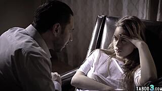 perverted psychiatrist bends over and fucks a petite troubled teen hard! 😈