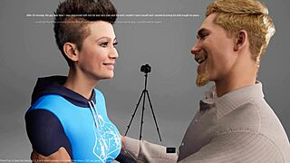 Quick deepthroat blowjob in 3D anime hentai clip