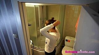 I Love Watching Stepsister's Shaved Pussy In Shower Cam!