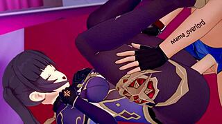 Mona Says She Wants to Get Fucked in Love Hotel in Genshin Impact Gameplay