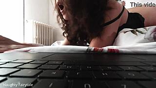 Cheating wife with glasses rides the neighbor's big cock on her big ass 😈