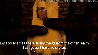 fallen princess gets banged in titty fuck threesome