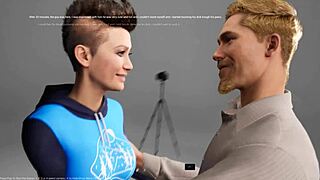 Quick deepthroat blowjob in 3D anime hentai clip