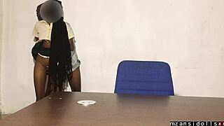 ebony babe fucked outdoor