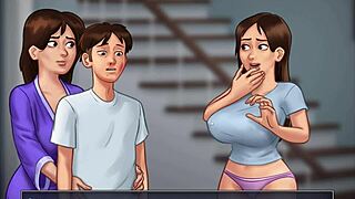 Gay Boy Austin Sneaks a Peek at Playmate's Bold Move.