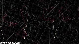 Woman walks with anal toy in ass outdoors.