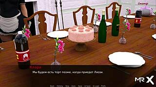 dusklightmanor fucked curvy redhead on dining table. anal bdsm with monster?