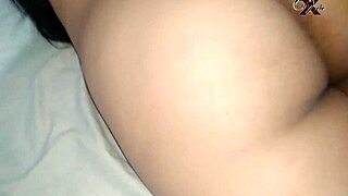 Horny guy tries breaking brunette schoolgirl’s ass in intense POV anal creampie