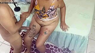 Old White Man Fucks Ass and Pussy of BBW Arianny Koda