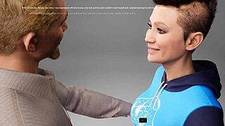 Quick deepthroat blowjob in 3D anime hentai clip