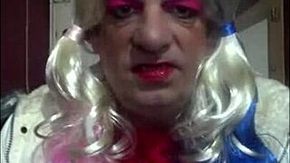 Bisexual crossdresser enjoys tasting his own piss.