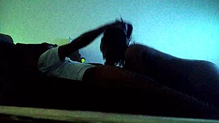 She Licks and Sucks Black Man's Monster Cock Sloppy Toppy